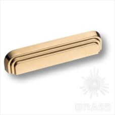 Ручка раковина современная классика, глянцевое золото 160 мм